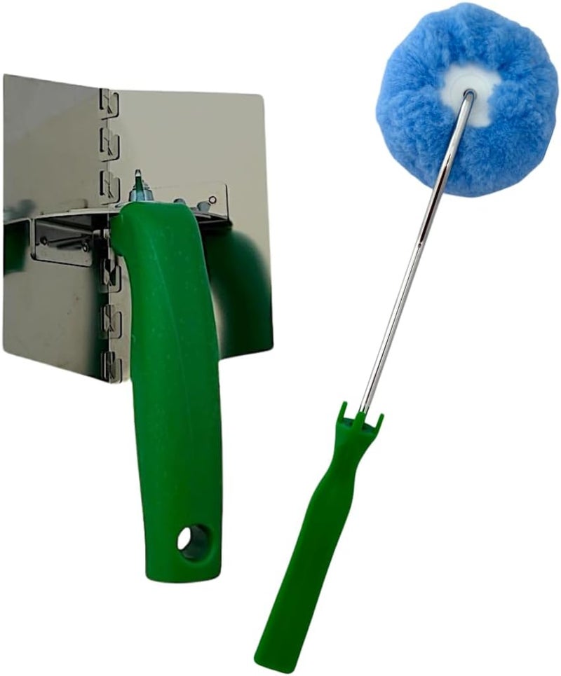 MEDUSA Stainless Steel Adjustable Drywall Angle Tool with Two in One Reversable Blade and Drywall angle Taping Mud Roller - Image 1